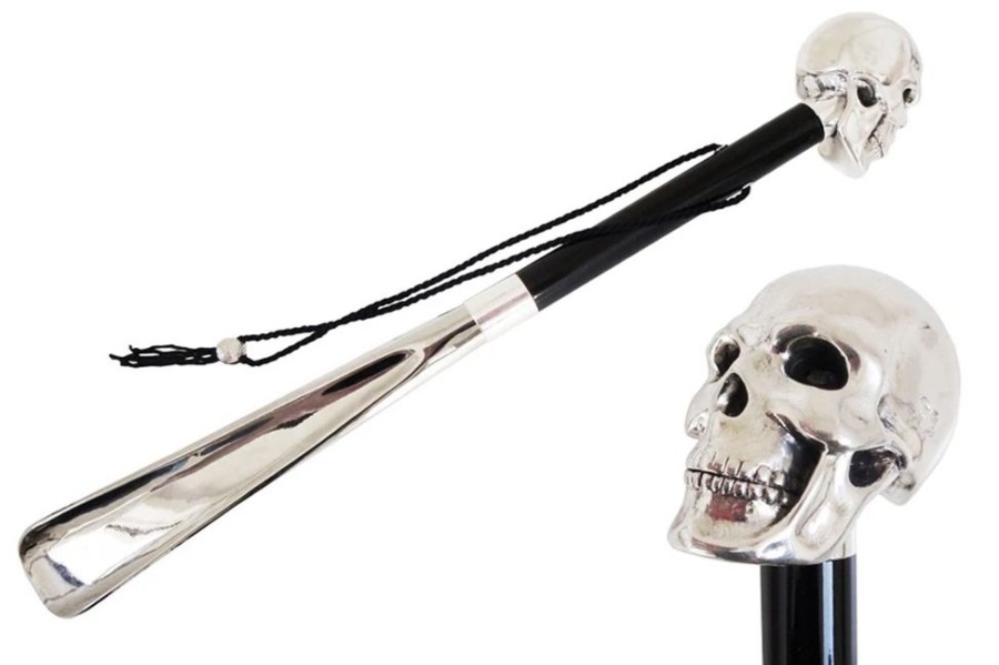 Herren Pasotti Schuhanzieher | Pasotti Schuhanzieher Silver Skull