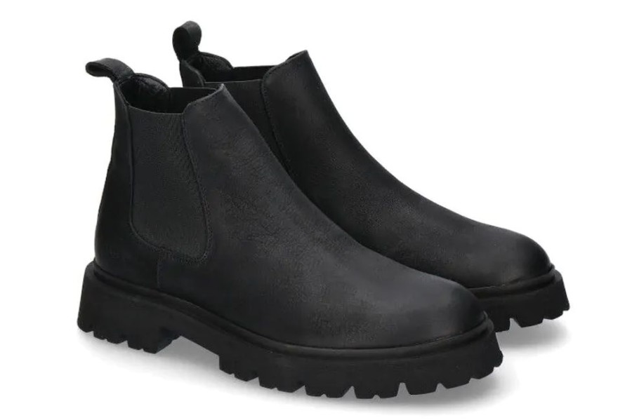 Herren Copenhagen Stiefeletten / Stiefel | Copenhagen Chelsea Boot Cph128M Waxed Nabuc- Black