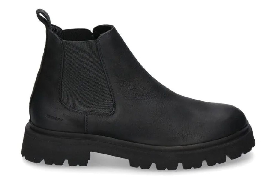 Herren Copenhagen Stiefeletten / Stiefel | Copenhagen Chelsea Boot Cph128M Waxed Nabuc- Black