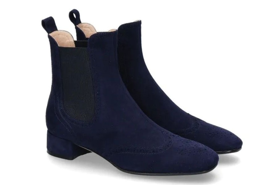 Damen Unu00fctzer Stiefeletten | Unu00Fctzer Chelsea Boot Camoscio Navy