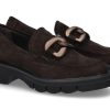 Damen Luca Grossi Slipper | Luca Grossi Loafer Camoscio Dark Brown