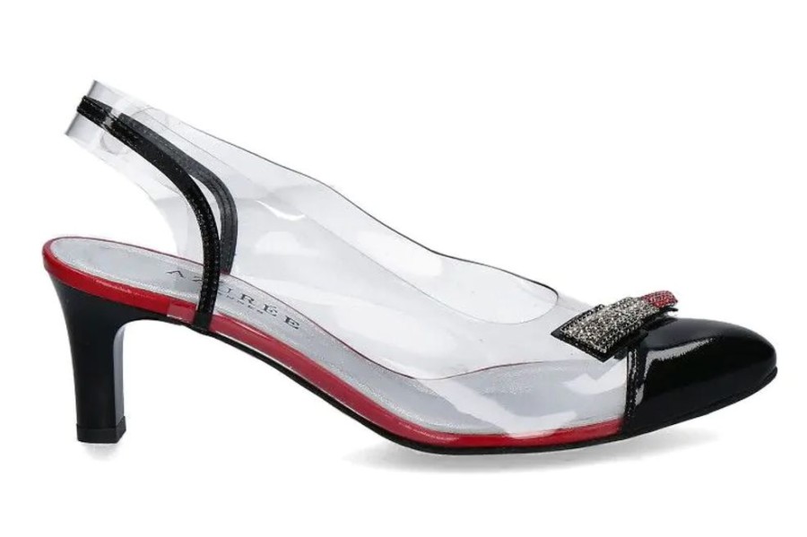 Damen Azuru00e9e Cannes Sandalen | Azuree Cannes Slingpumps Linga Vernis Noir