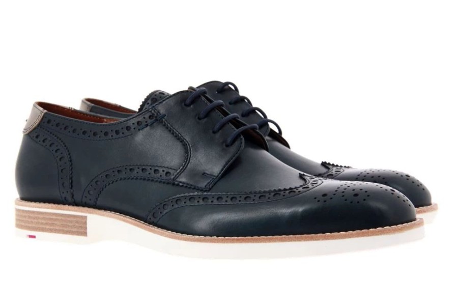 Herren Lloyd Schnurer | Lloyd Schnu00Fcrer Jaromir Lagos Calf Dark Blue Natur (44U00Bd)