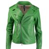 Damen Barron Turner Jacken | Barron Turner Bikerjacke Boney Agave Nappa Lavata