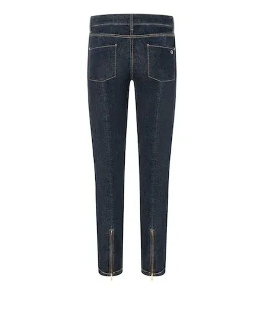 Damen Cambio Jeans | Cambio Jeans Piera Dark Hr Stretch -Modern Rinsed