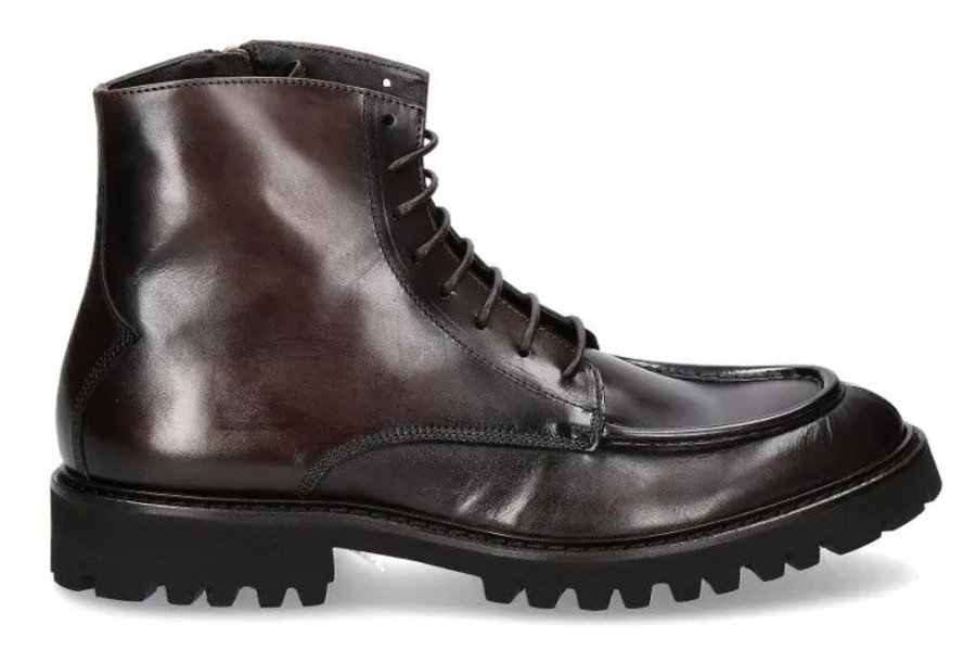 Herren Corvari Stiefeletten / Stiefel | Corvari Schnu00Fcrboots Diver Cru - Dunkelbraun