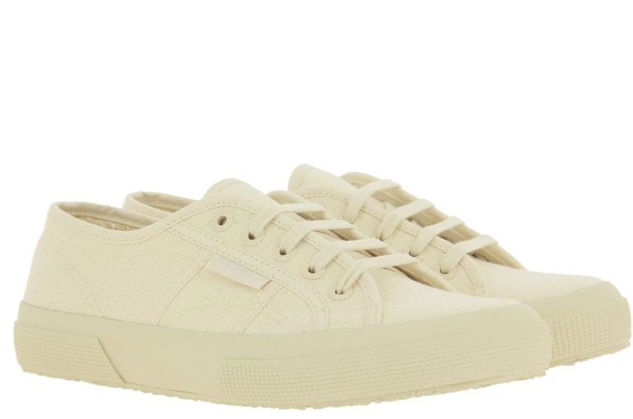 Damen Superga Schnurschuhe | Superga Sneaker 2750 Beige Raw