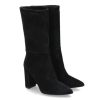 Damen Canapu00e9 Stiefel | Biancadi Stiefel Camoscio Nero (39)