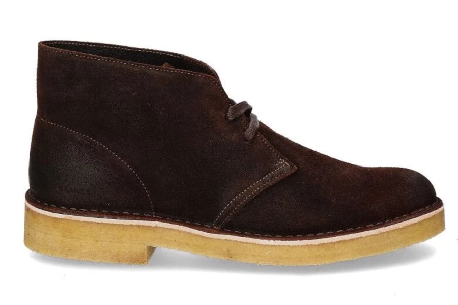 Herren Clarks Originals Schnurer | Clarks Originals Schnu00Fcrer Dessert Boot Dark Tan Suede