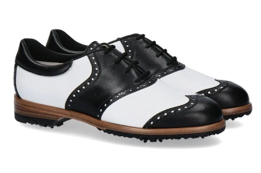 Damen Tee Golf Shoes Golfschuhe | Tee Golf Shoes Damen- Golfschuh Susy Nero Bianco (37U00Bd)