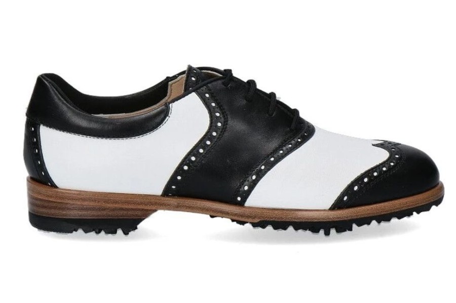 Damen Tee Golf Shoes Golfschuhe | Tee Golf Shoes Damen- Golfschuh Susy Nero Bianco (37U00Bd)