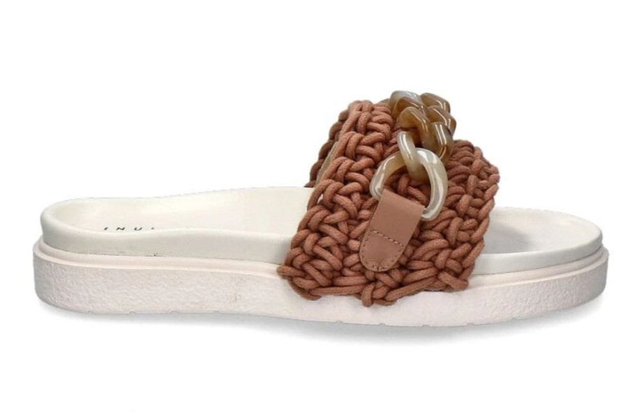 Damen Inuikii Pantoletten | Inuikii Pantolette Woven Chain Caramel