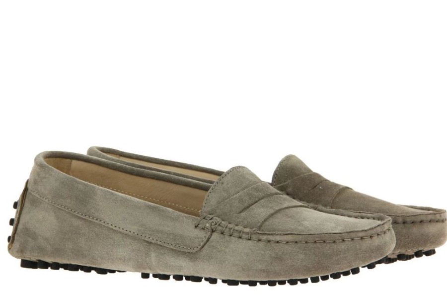 Damen ScarpaRossa Mokassin | Scarparossa Slipper Gomma Taupe Gray