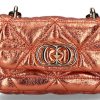 Damen La Carrie Taschen | La Carrie Umhu00E4Ngetasche Shiny Mini Laminated Leather Orange