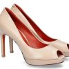 Damen Santoni Peeptoes | Santoni Peeptoe Leather Beige (35)