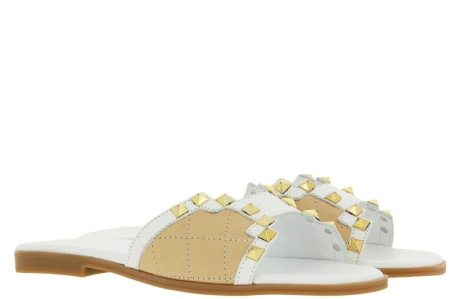 Damen MOSAIC Pantoletten | Mosaic Pantolette Leather White