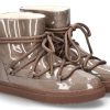 Damen Inuikii Warmfutter | Inuikii Sneaker Boots Gefu00Fcttert Vernice Taupe