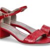 Damen AGL Attilio Giusti Leombruni Sandalen | Attilio Giusti Leombruni Sandalette Vernice Scarlet (38U00Bd)