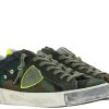 Herren Philippe Model Sneakers | Philippe Model Sneaker Low Man Camoufalge Pop Militaire