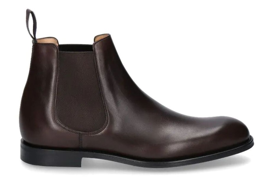 Herren Church's Stiefeletten / Stiefel | Church'S Chelsea Boot Amberley R Ebony- Dunkelbraun