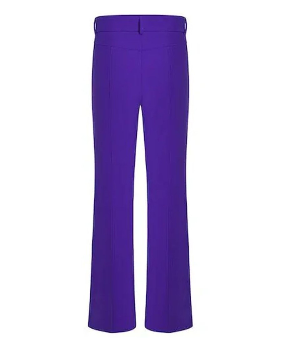 Damen Cambio Hosen | Cambio Hose Farah Wool Substitute Double -Iris Purple