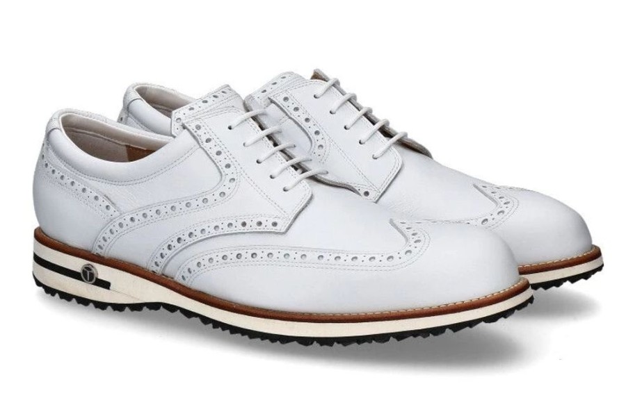 Herren Tee Golf Shoes Golf-Schuhe | Tee Golf Shoes Herren- Golfschuh Tommy Vitello Bianco Waterproof