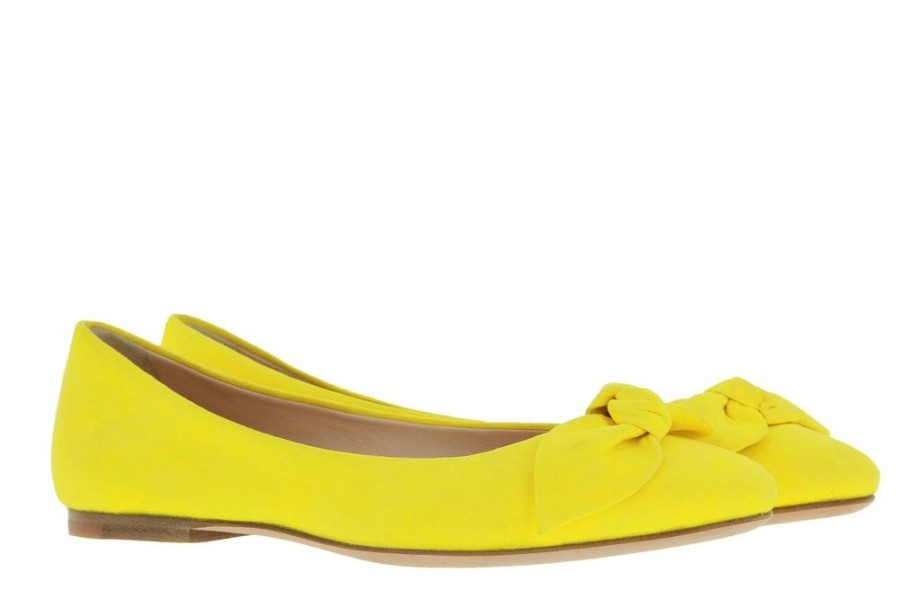 Damen Unu00fctzer Ballerinas | Unu00Fctzer Ballerina Camoscio Giallo (38)