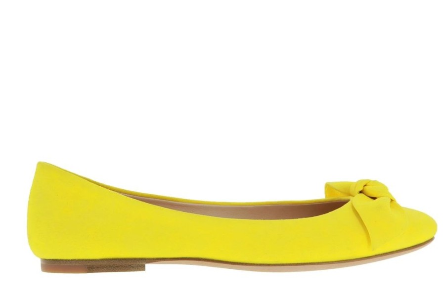 Damen Unu00fctzer Ballerinas | Unu00Fctzer Ballerina Camoscio Giallo (38)