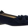 Damen ScarpaRossa Slipper | Scarparossa Ballerina Camoscio Fiocco Seta Bleu (42)