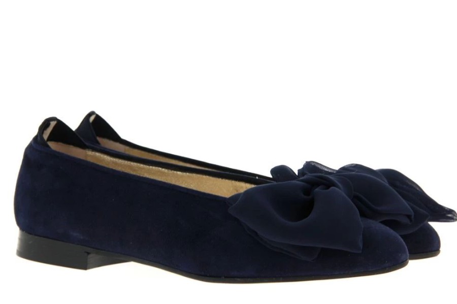 Damen ScarpaRossa Slipper | Scarparossa Ballerina Camoscio Fiocco Seta Bleu (42)