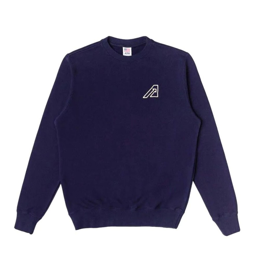 Herren Autry Pullover | Autry Herren-Sweatshirt Icon- Blau