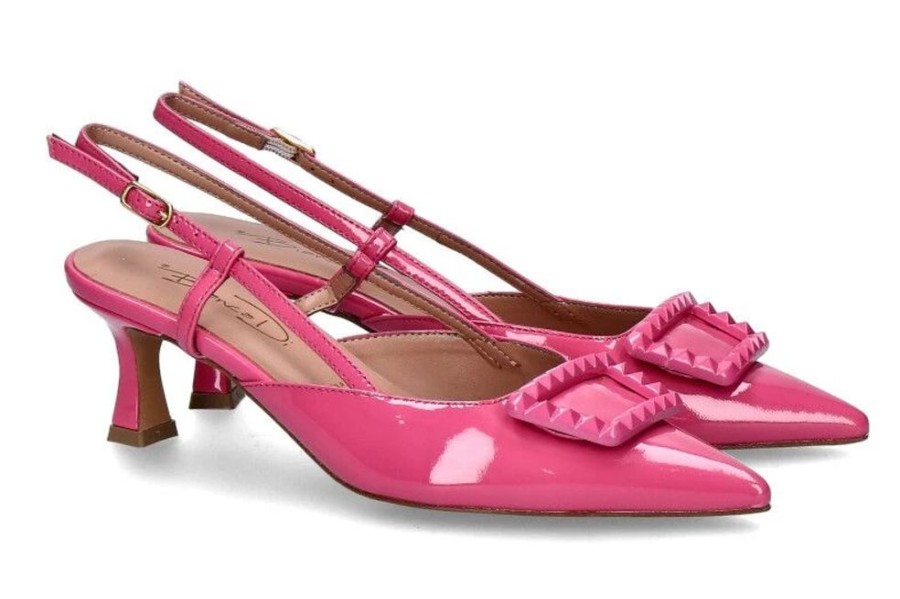 Damen Bianca Di Pumps | Bianca Di Slingpumps Vernice Fuxia Cuoio