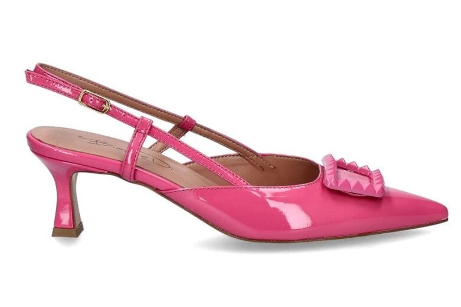 Damen Bianca Di Pumps | Bianca Di Slingpumps Vernice Fuxia Cuoio