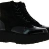 Damen Hogan Plateauschuhe | Hogan Plateaustiefelette Lack Nero (36)