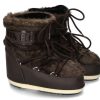 Damen Moon Boot Fellstiefel | Moon Boot Icon Low Faux Fur- Brown