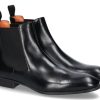 Herren Santoni Stiefeletten / Stiefel | Santoni Chelsea Boot Nappa Nero (43U00Bd)