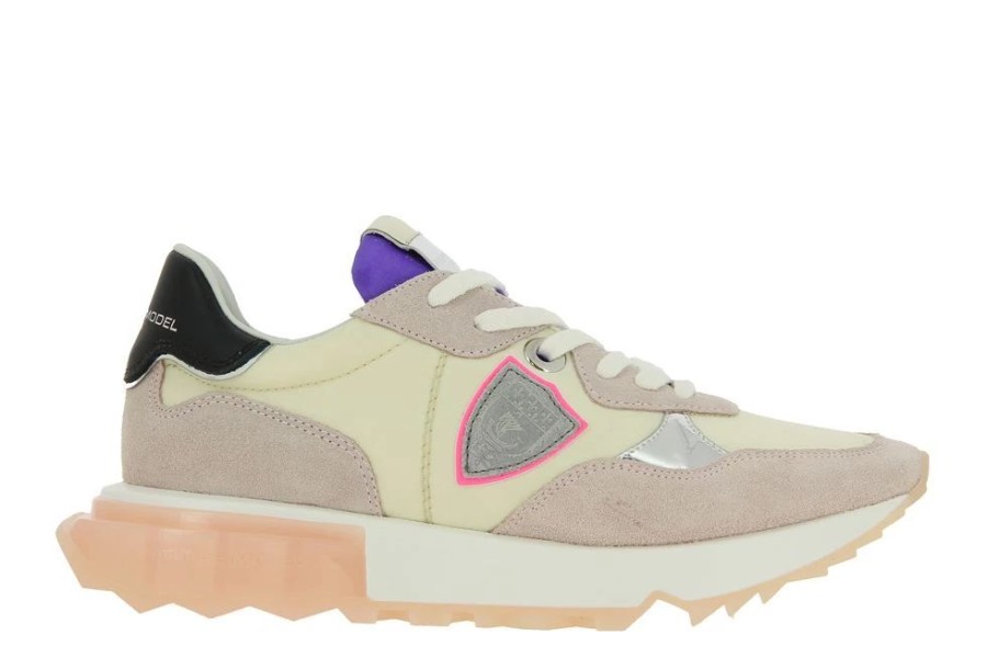 Damen Philippe Model Sneaker | Philippe Model Sneaker Mondial Pop Beige Violet