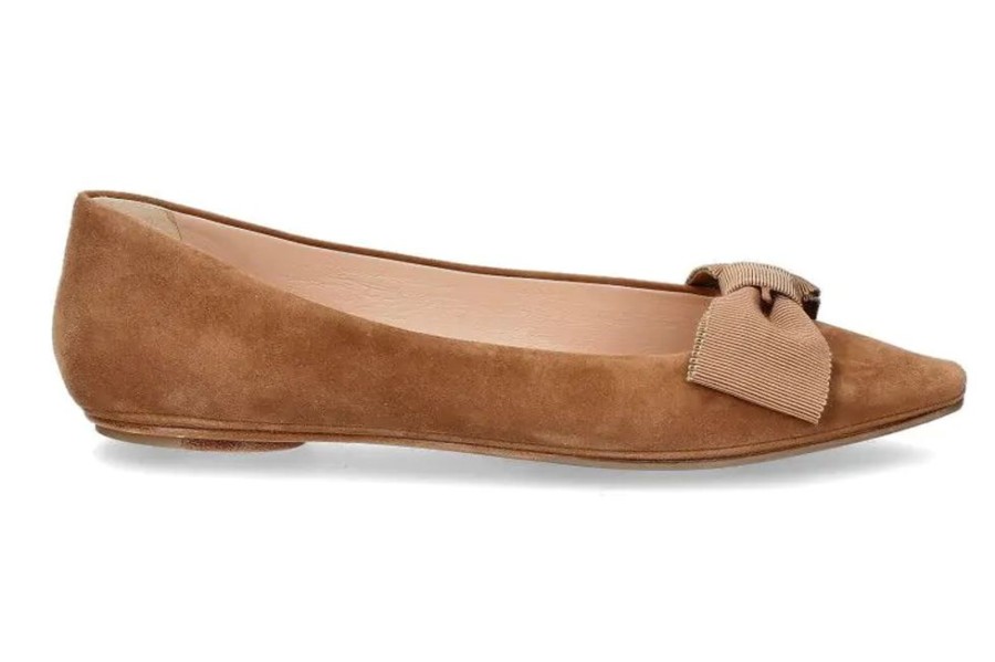 Damen Unu00fctzer Ballerinas | Unu00Fctzer Slipper Camoscio Brandy (39U00Bd)