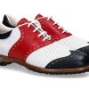 Damen Tee Golf Shoes Golfschuhe | Tee Golf Shoes Damen- Golfschuh Susy Perforato Blu Bianco Rosso (39)