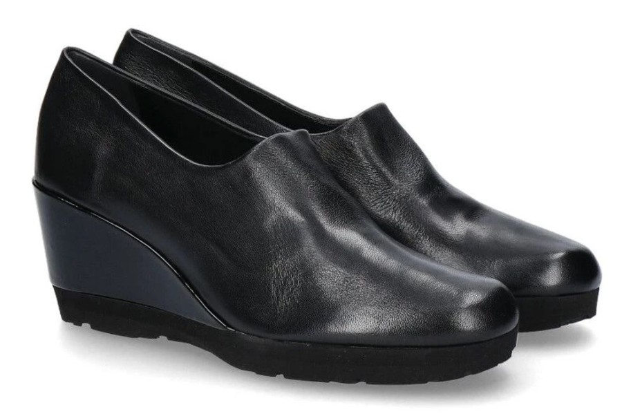 Damen Thierry Rabotin Keilschuhe | Thierry Rabotin Keilslipper Flecshin Nero (38)