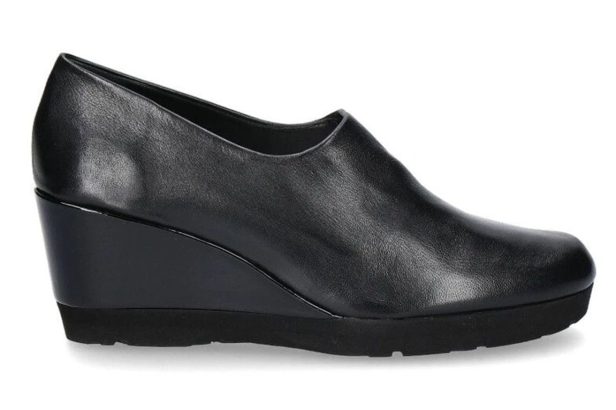 Damen Thierry Rabotin Keilschuhe | Thierry Rabotin Keilslipper Flecshin Nero (38)