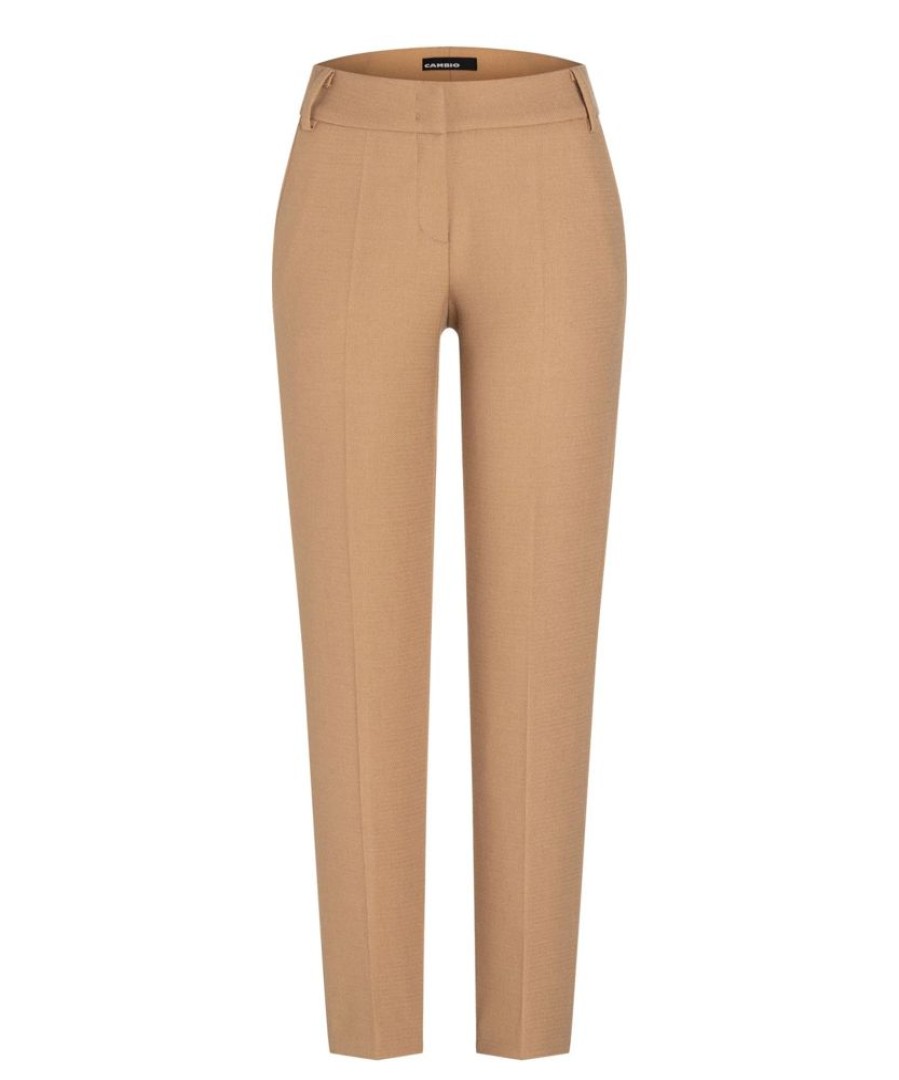 Damen Cambio Hosen | Cambio Stoffhose Josephine Shortbread Camel