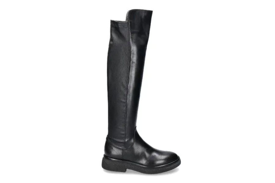 Damen AGL Attilio Giusti Leombruni Stiefel | Agl Stretchstiefel Alison Nero- Schwarz