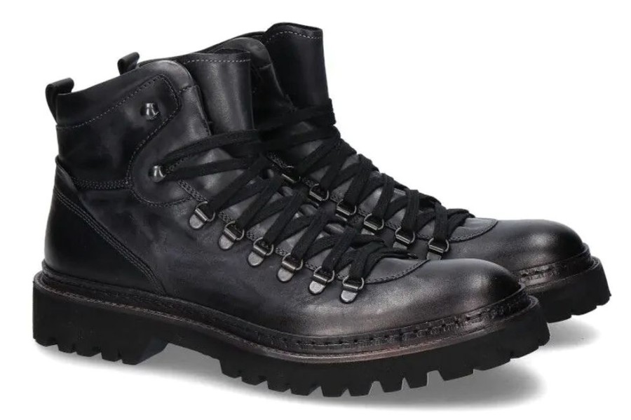 Herren Corvari Stiefeletten / Stiefel | Corvari Schnu00Fcrboots Flog -Nero