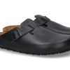 Herren Birkenstock Hausschuhe | Birkenstock Clogs Boston Schmal Naturleder Black (39)