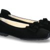 Damen Mania Ballerinas | Mania Ballerina Camoscio Nero Bow