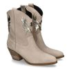 Damen Exu00e9 Booties | Exu00E9 Cowboy Boots Cesar 710- Avorio/ Platin