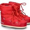 Damen Moon Boot Booties | Moon Boot Snowboots Light Low Nylon Red