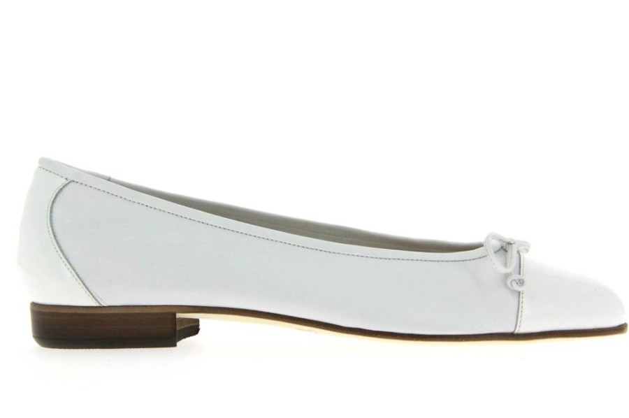 Damen Gabriele Ballerinas | Gabriele Ballerina Vernice Bianco Naplux (41U00Bd)