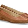 Damen Bagnoli Keilschuhe | Bagnoli Slipper Camoscio Sella Parma Brandy (40U00Bd)